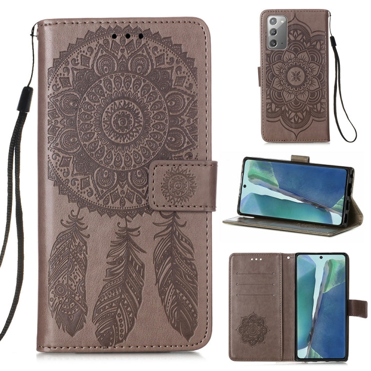 For Samsung Galaxy Note20 Dream Catcher Printing Horizontal Flip Leather Case with Holder & Card Slots & Wallet & Lanyard