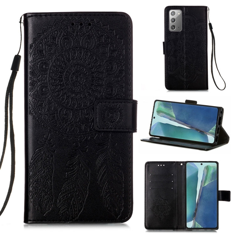 For Samsung Galaxy Note20 Dream Catcher Printing Horizontal Flip Leather Case with Holder & Card Slots & Wallet & Lanyard