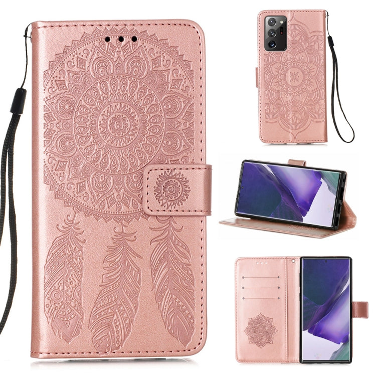 For Samsung Galaxy Note20 Ultra Dream Catcher Printing Horizontal Flip Leather Case with Holder & Card Slots & Wallet & Lanyard