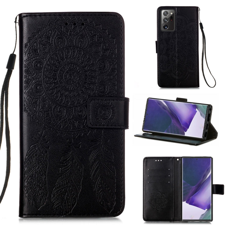For Samsung Galaxy Note20 Ultra Dream Catcher Printing Horizontal Flip Leather Case with Holder & Card Slots & Wallet & Lanyard