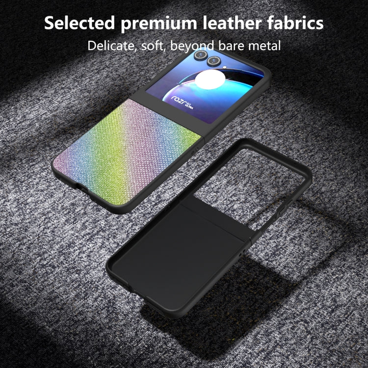 For Motorola Razr 50 Diamond Series Black Edge Phone Case