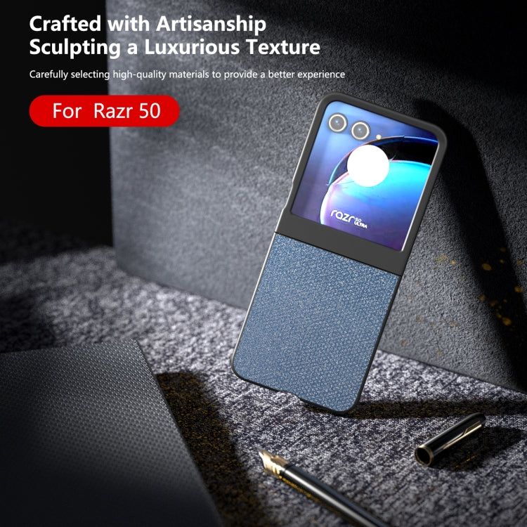 For Motorola Razr 50 Diamond Series Black Edge Phone Case