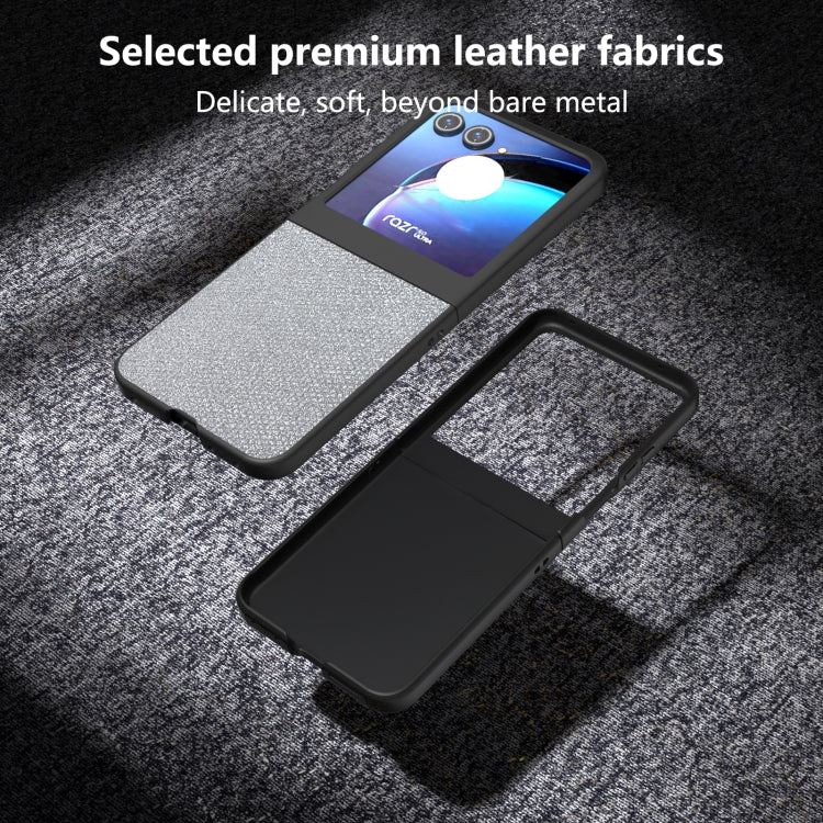For Motorola Razr 50 Diamond Series Black Edge Phone Case