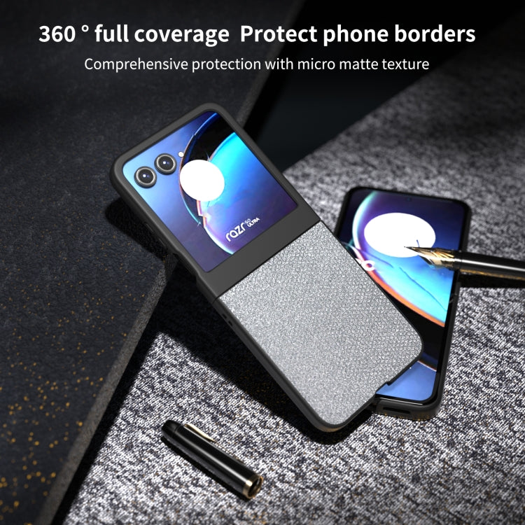 For Motorola Razr 50 Diamond Series Black Edge Phone Case