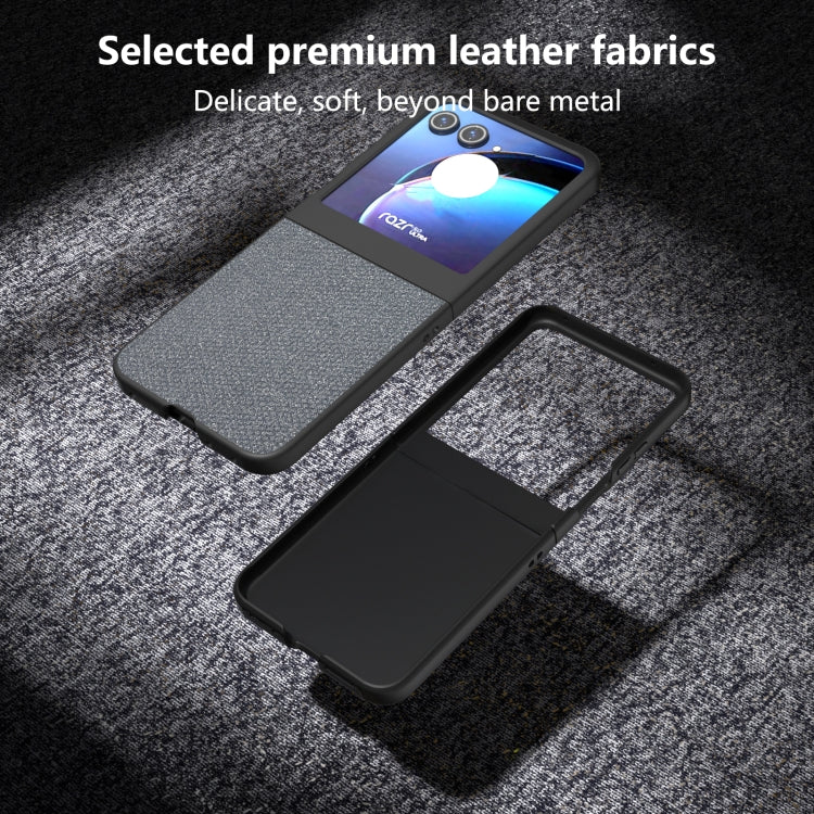 For Motorola Razr 50 Diamond Series Black Edge Phone Case