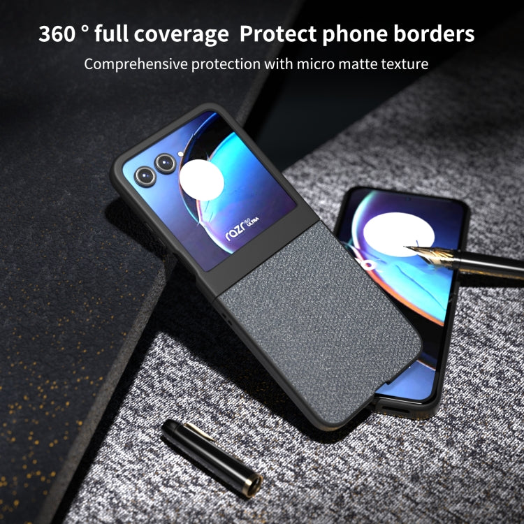 For Motorola Razr 50 Diamond Series Black Edge Phone Case