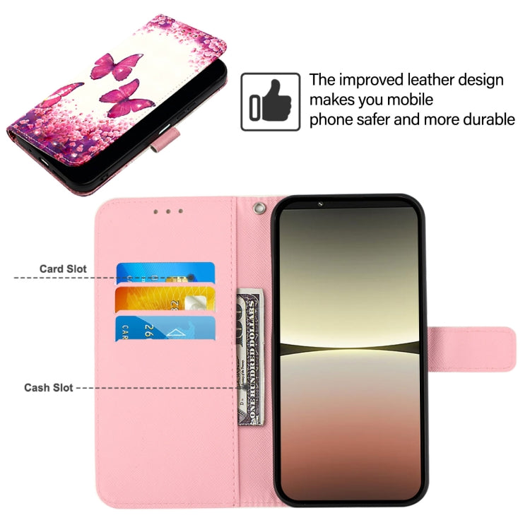 For Sony Xperia 1 V 3D Painting Horizontal Flip Leather Phone Case