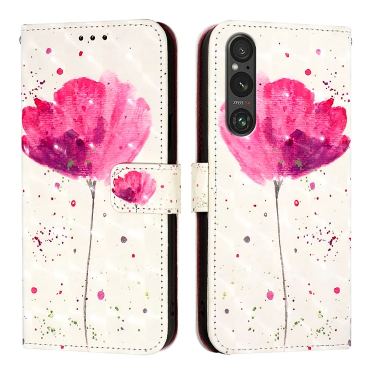 For Sony Xperia 1 V 3D Painting Horizontal Flip Leather Phone Case