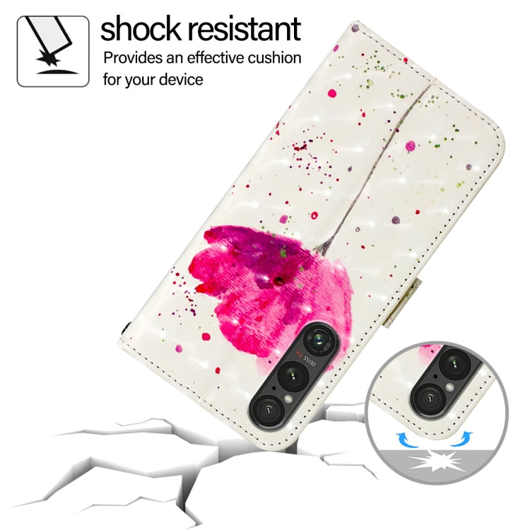 For Sony Xperia 1 V 3D Painting Horizontal Flip Leather Phone Case