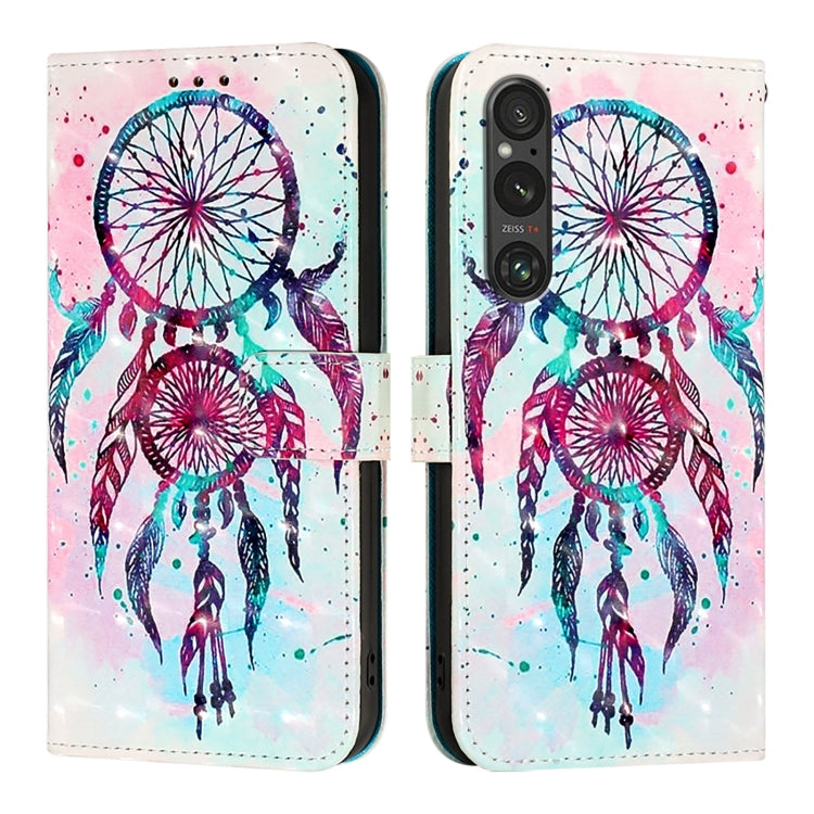 For Sony Xperia 1 V 3D Painting Horizontal Flip Leather Phone Case