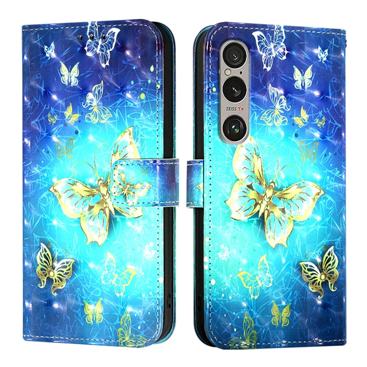 For Sony Xperia 1 VI 3D Painting Horizontal Flip Leather Phone Case