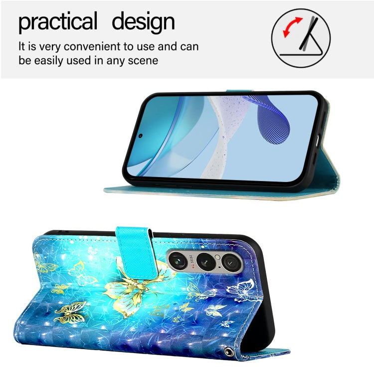 For Sony Xperia 1 VI 3D Painting Horizontal Flip Leather Phone Case