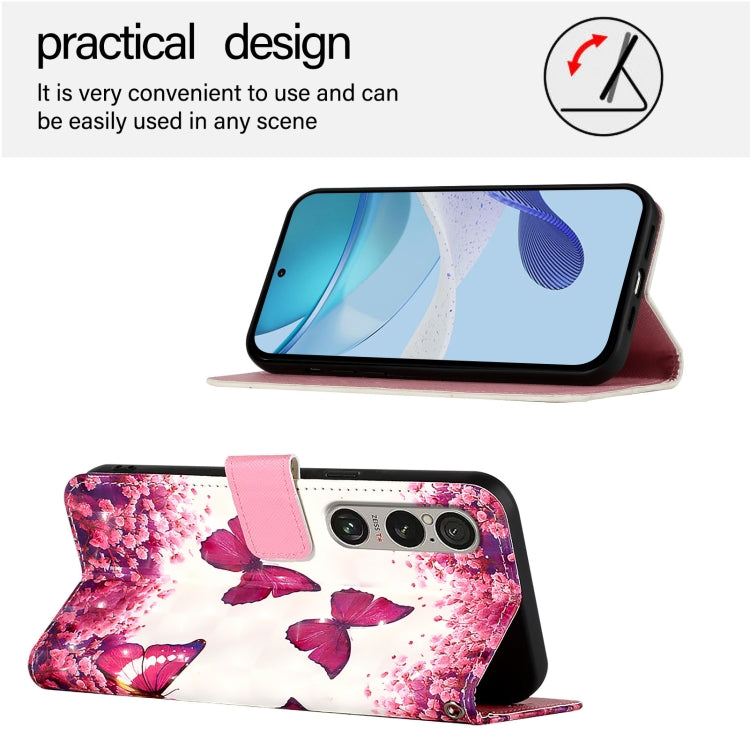For Sony Xperia 1 VI 3D Painting Horizontal Flip Leather Phone Case