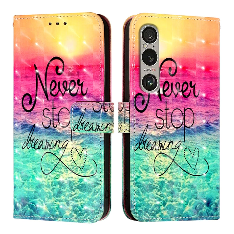 For Sony Xperia 1 VI 3D Painting Horizontal Flip Leather Phone Case