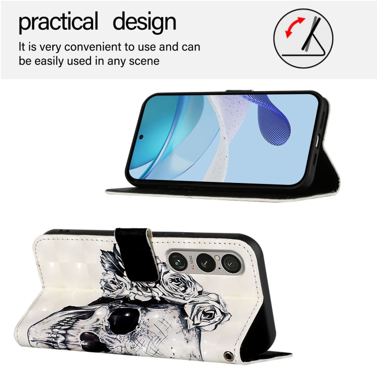 For Sony Xperia 1 VI 3D Painting Horizontal Flip Leather Phone Case