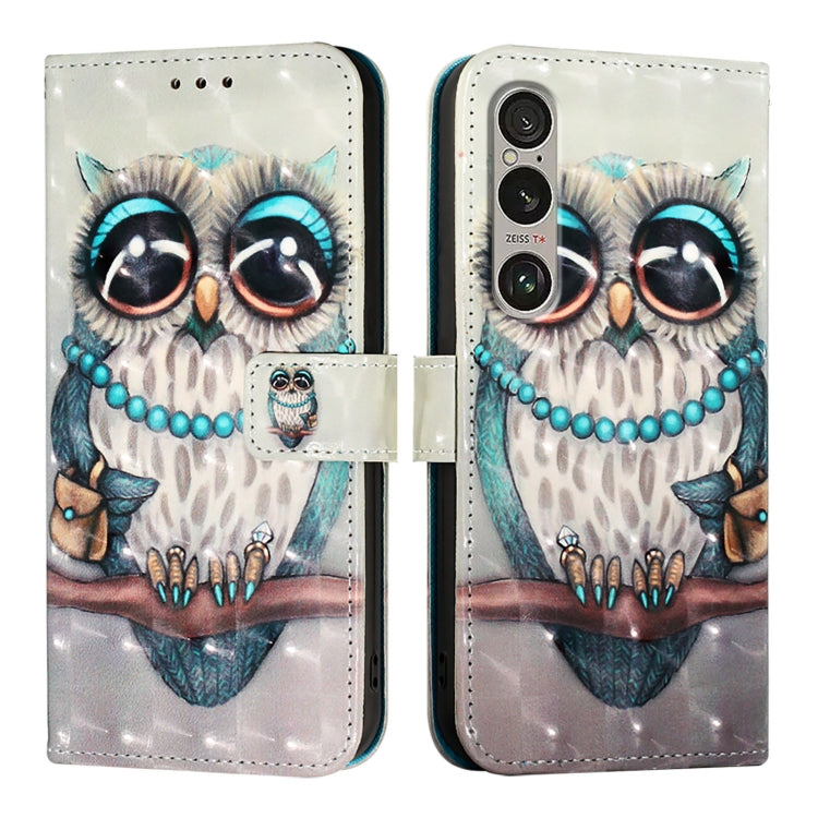 For Sony Xperia 1 VI 3D Painting Horizontal Flip Leather Phone Case