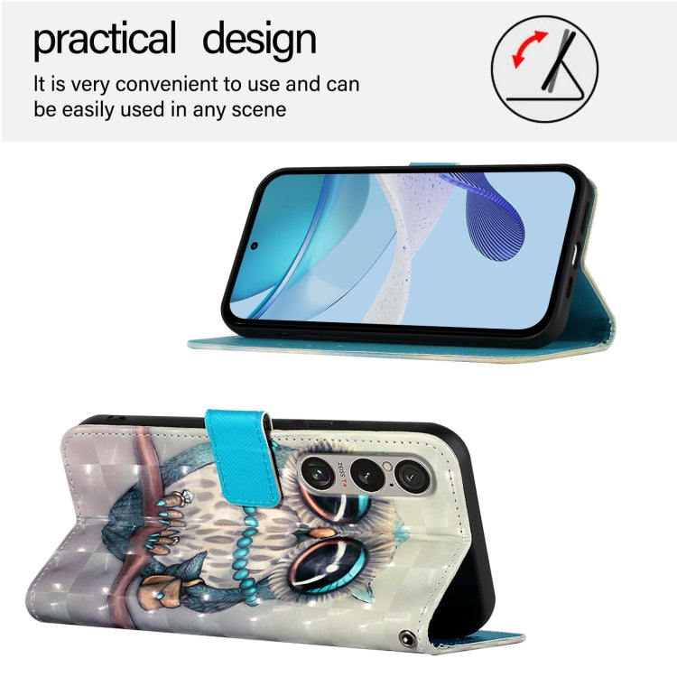 For Sony Xperia 1 VI 3D Painting Horizontal Flip Leather Phone Case