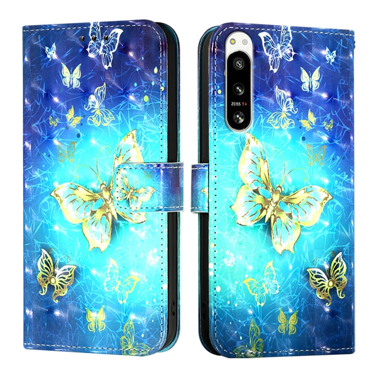For Sony Xperia 5 IV 3D Painting Horizontal Flip Leather Phone Case