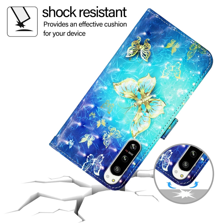 For Sony Xperia 5 IV 3D Painting Horizontal Flip Leather Phone Case