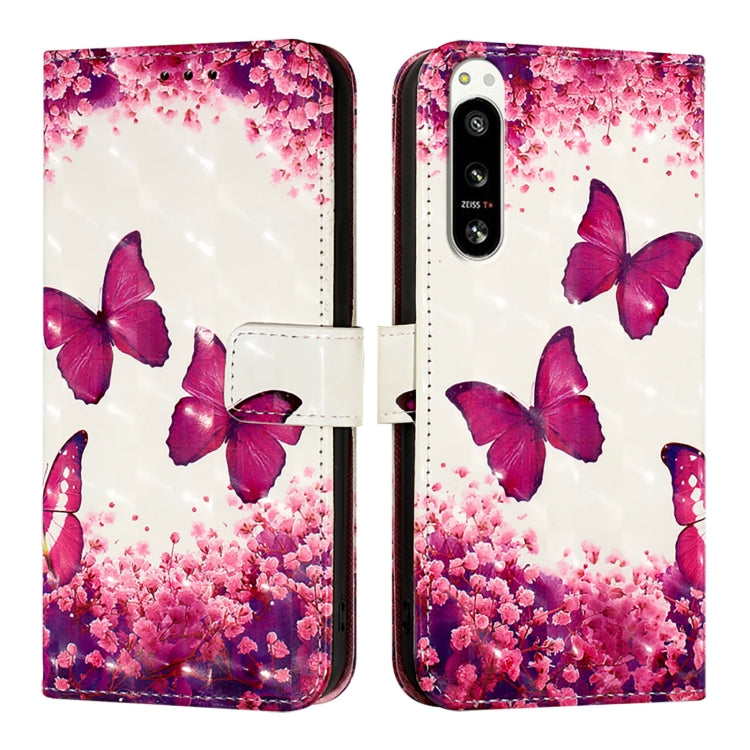 For Sony Xperia 5 IV 3D Painting Horizontal Flip Leather Phone Case