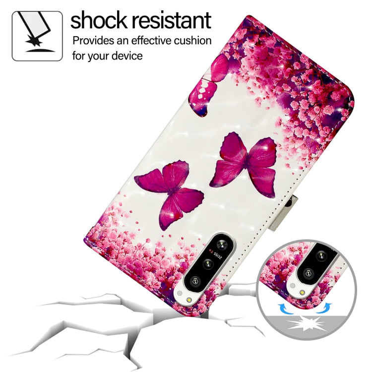 For Sony Xperia 5 IV 3D Painting Horizontal Flip Leather Phone Case
