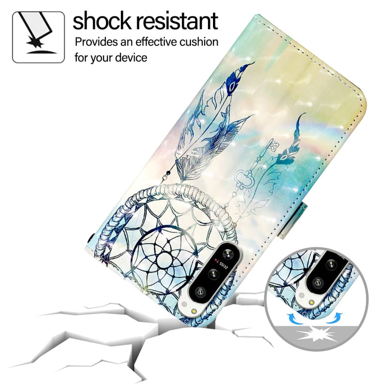 For Sony Xperia 5 IV 3D Painting Horizontal Flip Leather Phone Case
