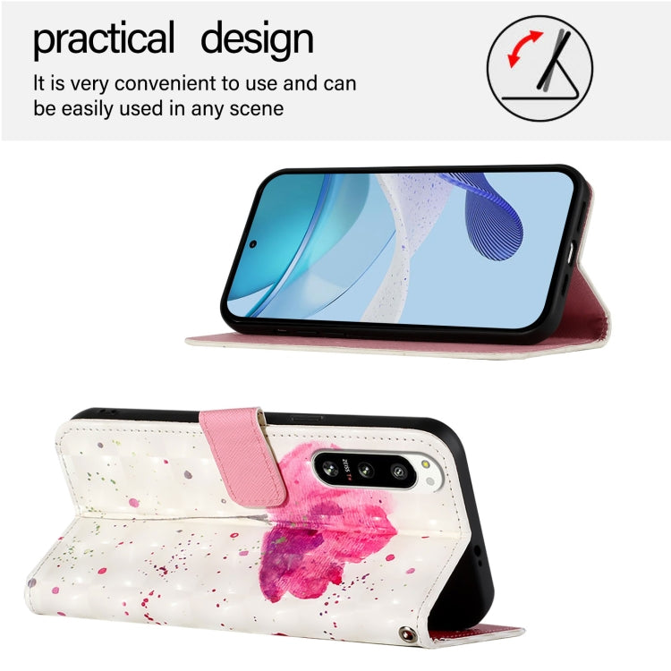 For Sony Xperia 5 IV 3D Painting Horizontal Flip Leather Phone Case