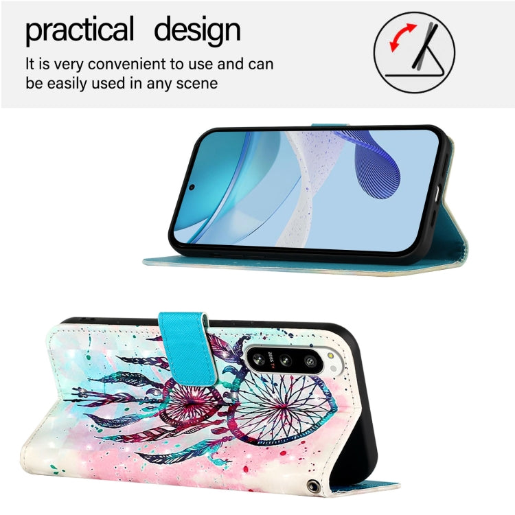 For Sony Xperia 5 IV 3D Painting Horizontal Flip Leather Phone Case