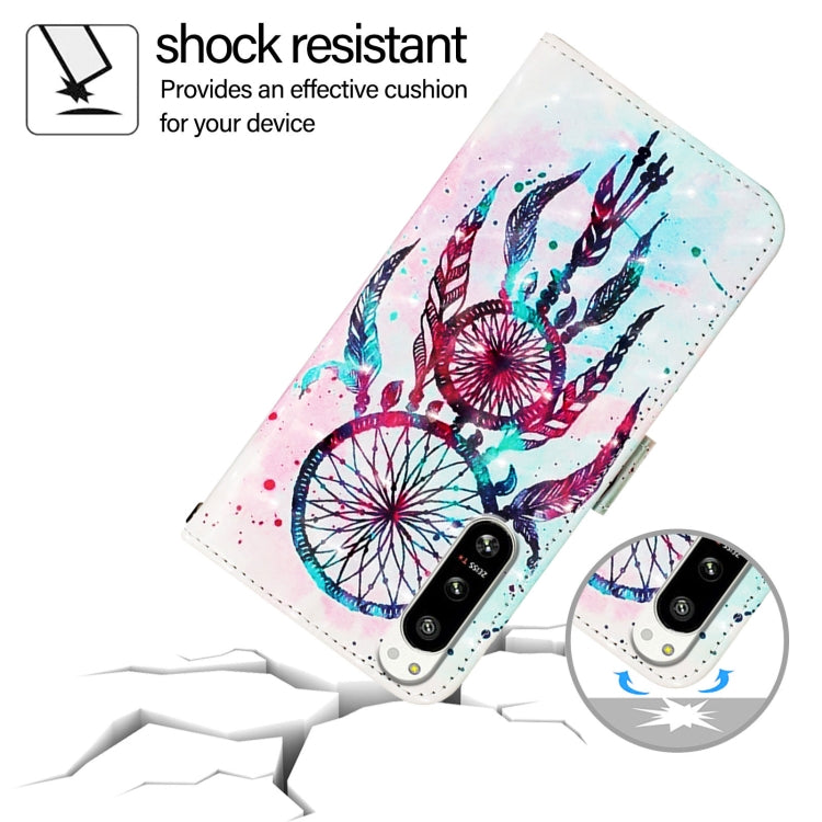 For Sony Xperia 5 IV 3D Painting Horizontal Flip Leather Phone Case