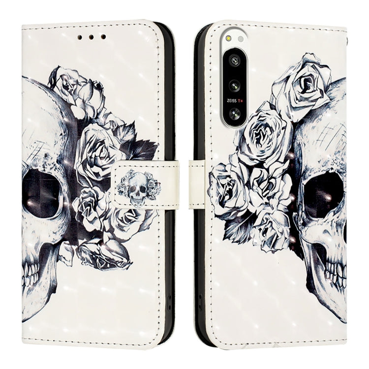 For Sony Xperia 5 IV 3D Painting Horizontal Flip Leather Phone Case