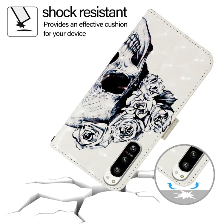For Sony Xperia 5 IV 3D Painting Horizontal Flip Leather Phone Case