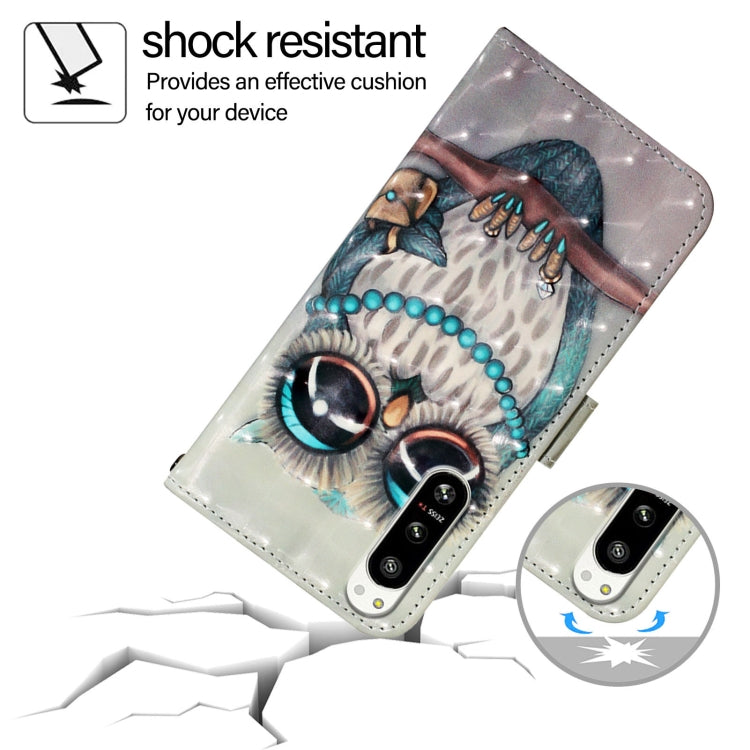 For Sony Xperia 5 IV 3D Painting Horizontal Flip Leather Phone Case
