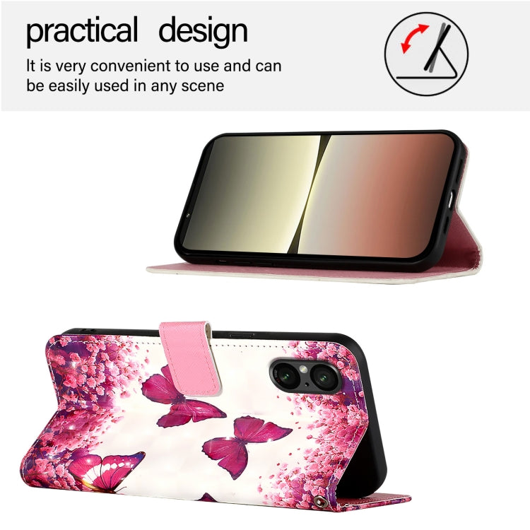 For Sony Xperia 5 V 3D Painting Horizontal Flip Leather Phone Case
