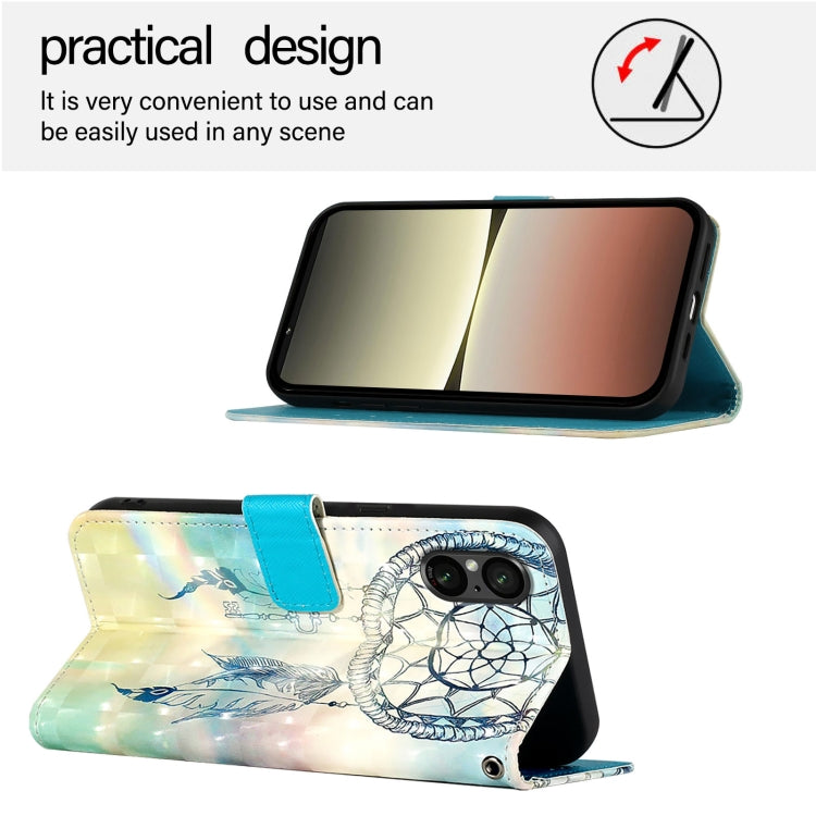 For Sony Xperia 5 V 3D Painting Horizontal Flip Leather Phone Case