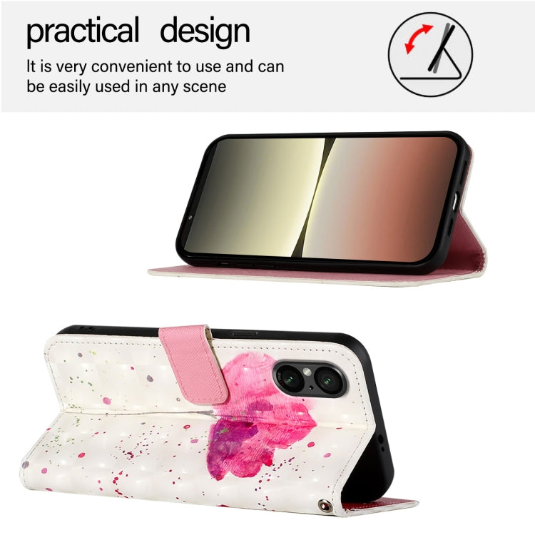 For Sony Xperia 5 V 3D Painting Horizontal Flip Leather Phone Case