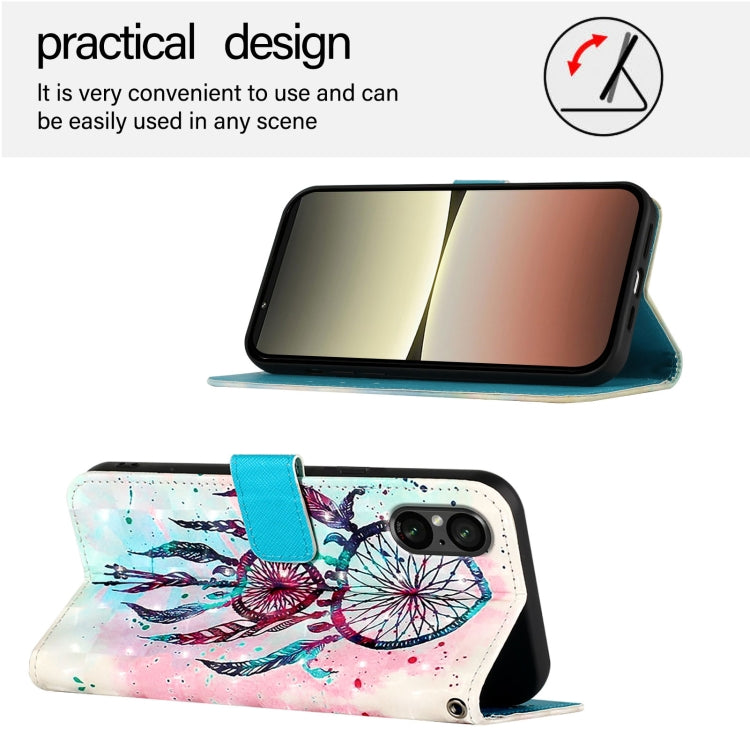 For Sony Xperia 5 V 3D Painting Horizontal Flip Leather Phone Case