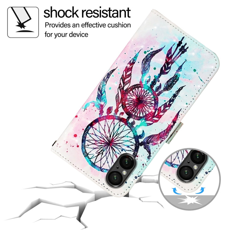 For Sony Xperia 5 V 3D Painting Horizontal Flip Leather Phone Case
