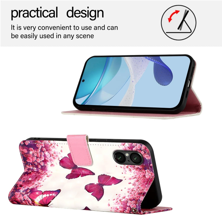 For Sony Xperia 5 VI 3D Painting Horizontal Flip Leather Phone Case