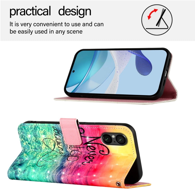 For Sony Xperia 5 VI 3D Painting Horizontal Flip Leather Phone Case