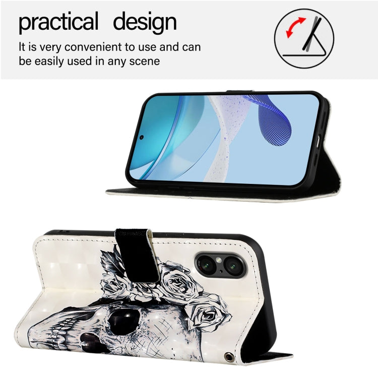 For Sony Xperia 5 VI 3D Painting Horizontal Flip Leather Phone Case