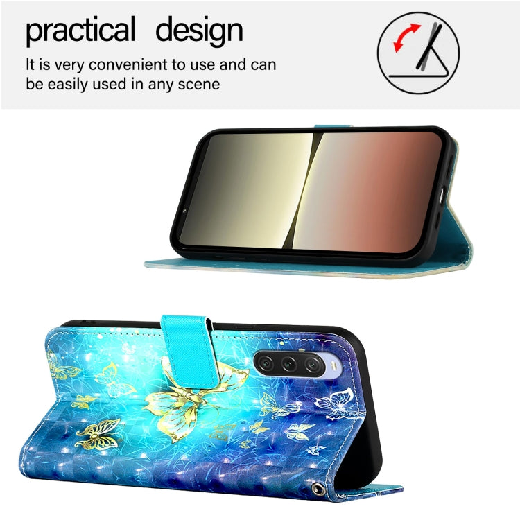 For Sony Xperia 10 V 3D Painting Horizontal Flip Leather Phone Case