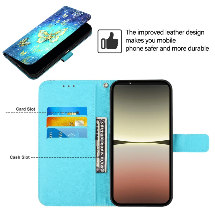 For Sony Xperia 10 V 3D Painting Horizontal Flip Leather Phone Case