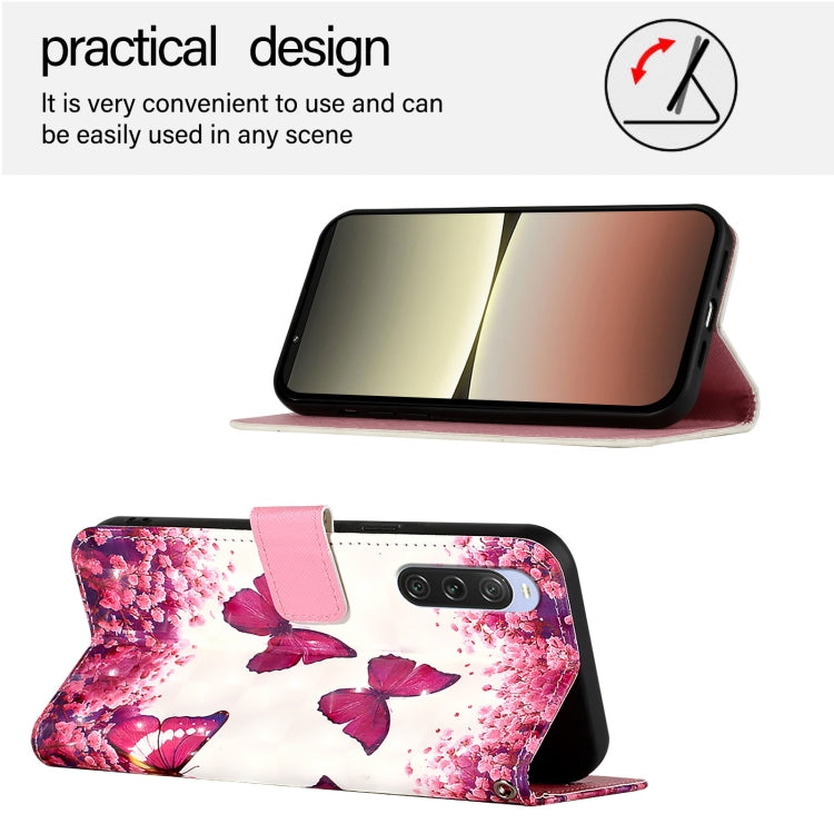 For Sony Xperia 10 V 3D Painting Horizontal Flip Leather Phone Case