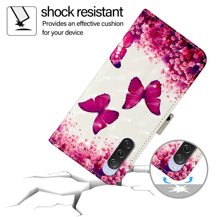 For Sony Xperia 10 V 3D Painting Horizontal Flip Leather Phone Case