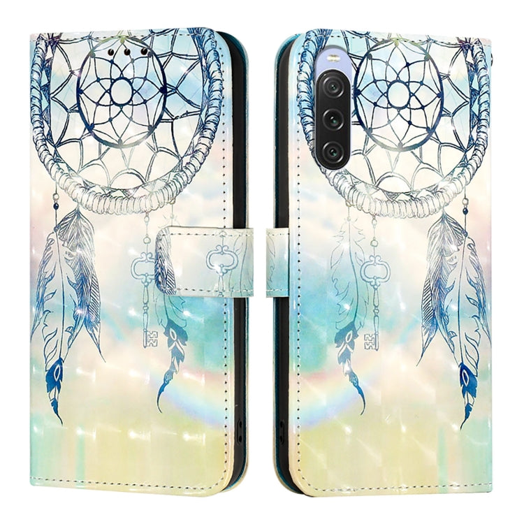 For Sony Xperia 10 V 3D Painting Horizontal Flip Leather Phone Case