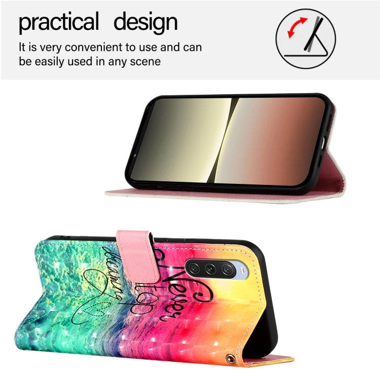 For Sony Xperia 10 V 3D Painting Horizontal Flip Leather Phone Case
