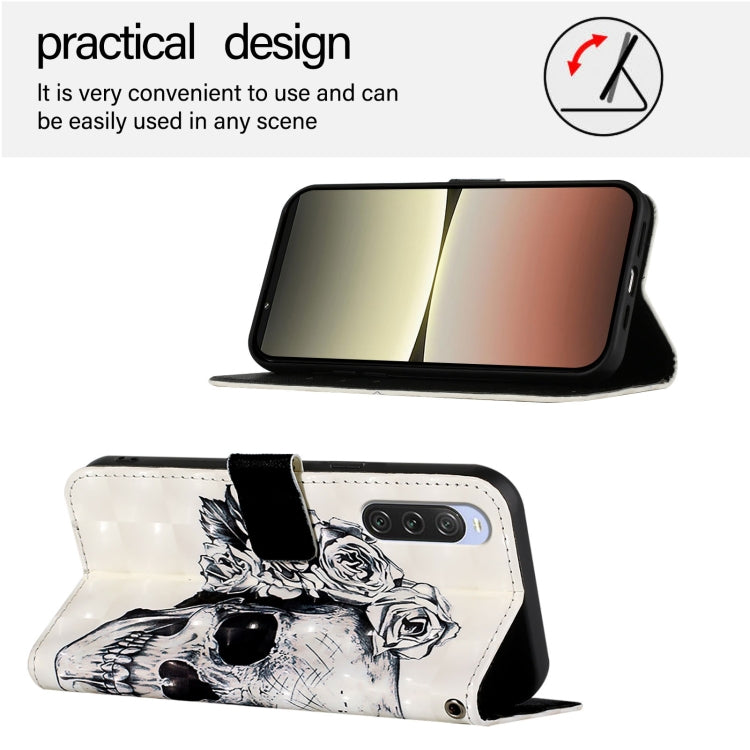 For Sony Xperia 10 V 3D Painting Horizontal Flip Leather Phone Case