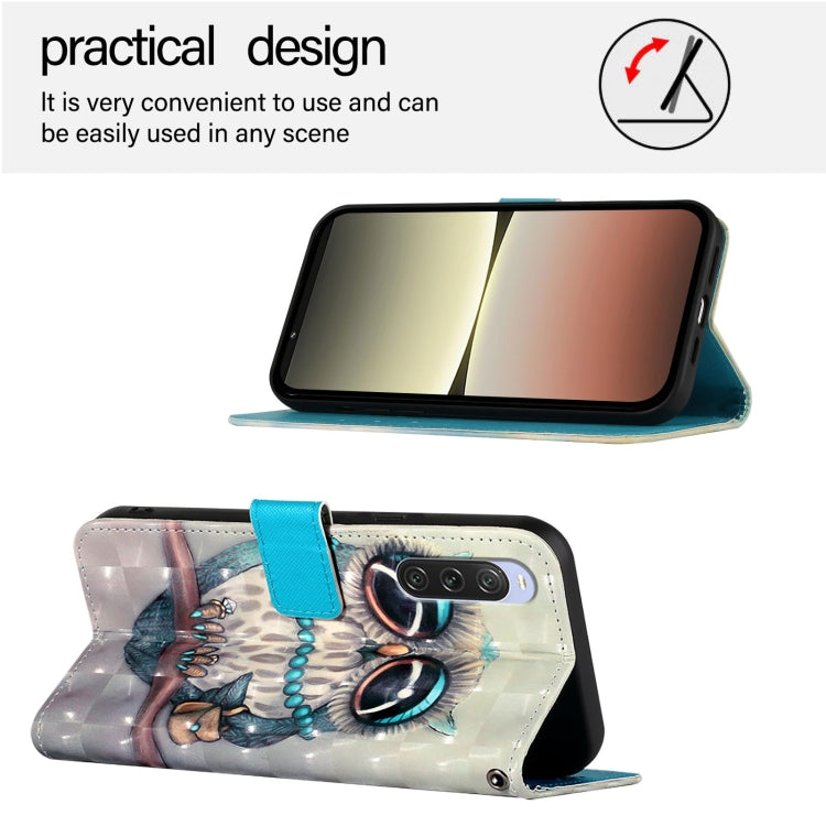 For Sony Xperia 10 V 3D Painting Horizontal Flip Leather Phone Case