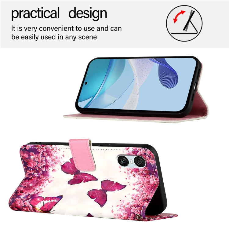 For Sony Xperia 10 VI 3D Painting Horizontal Flip Leather Phone Case
