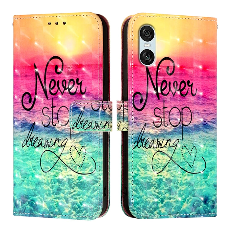 For Sony Xperia 10 VI 3D Painting Horizontal Flip Leather Phone Case